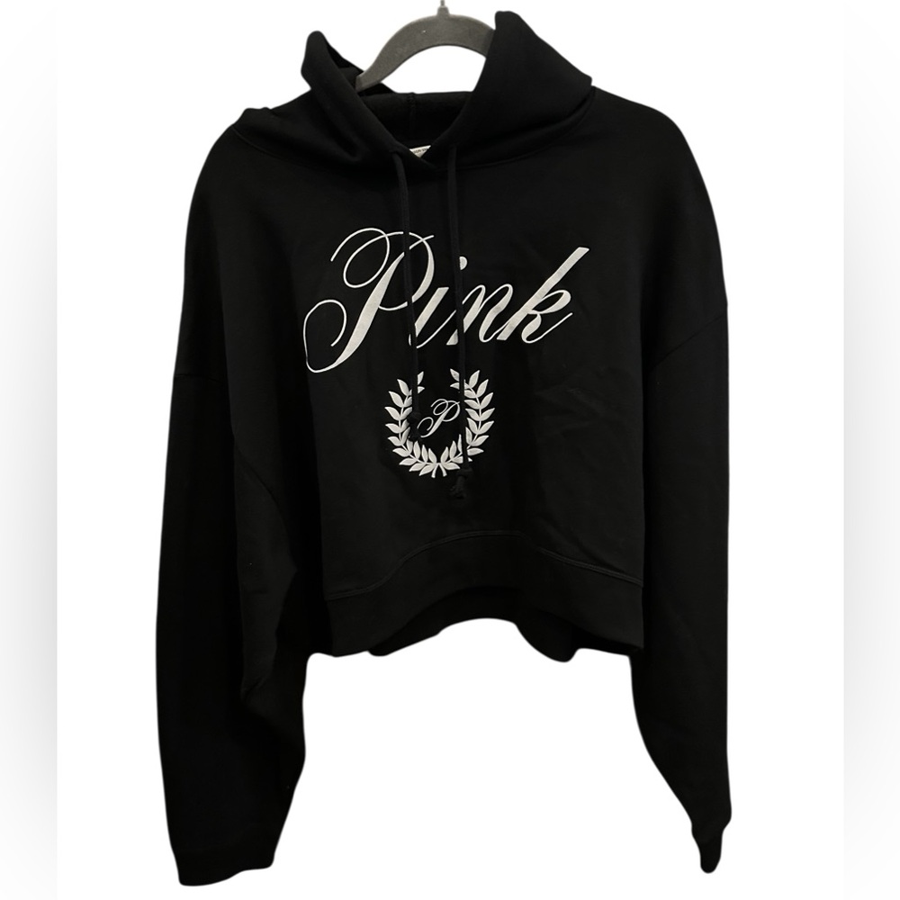 PINK Victoria's Secret Black Hoodie Sz XXL BNWT